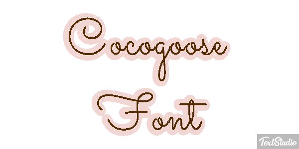 Cocogoose Font Text effect