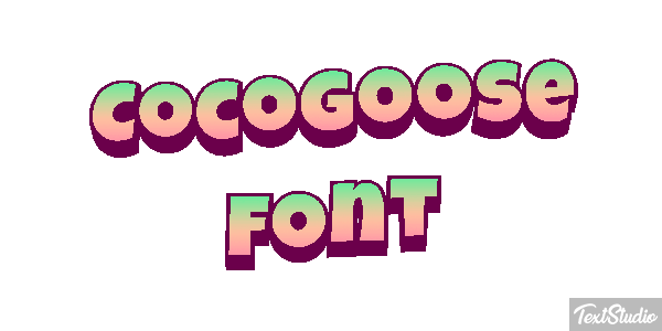 Cocogoose Font Text effect
