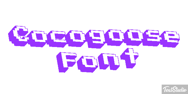 Cocogoose Font Text effect