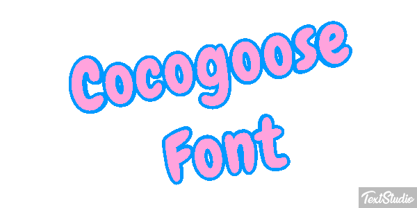 Cocogoose Font Text effect