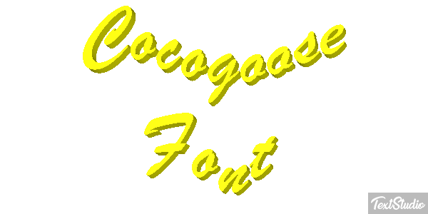 Cocogoose Font Text effect
