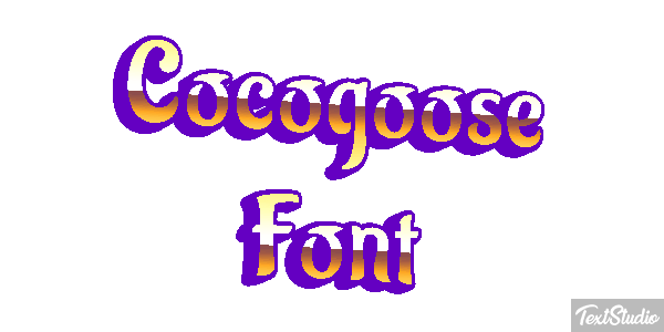Cocogoose Font Text effect