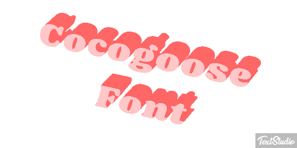 Cocogoose Font Text effect