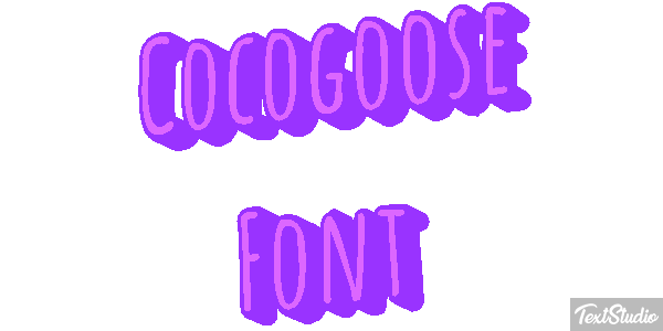 Cocogoose Font Text effect