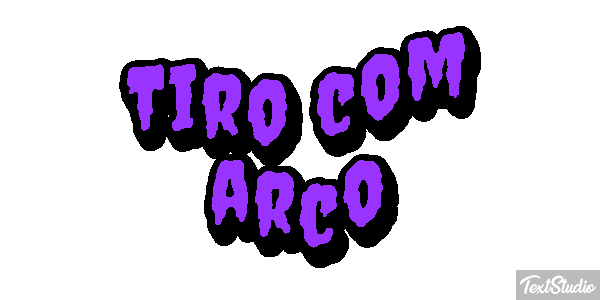 Tiro com arco Efeito do texto