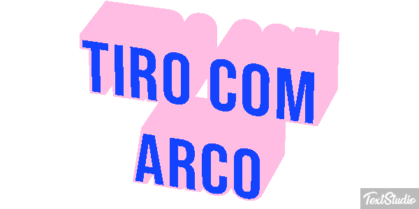 Tiro com arco Efeito do texto