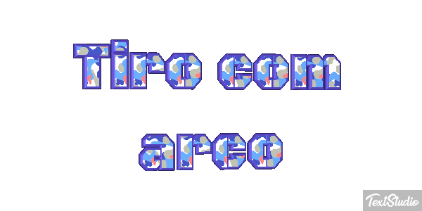 Tiro com arco Efeito do texto