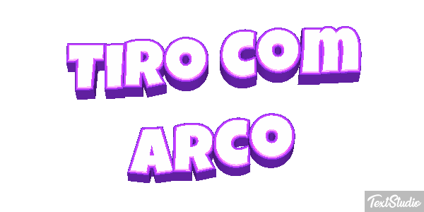 Tiro com arco Efeito do texto