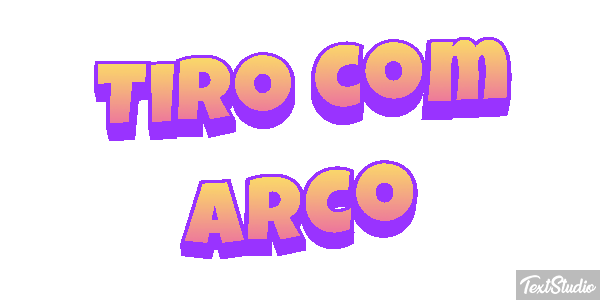 Tiro com arco Efeito do texto