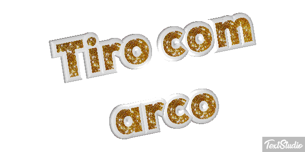 Tiro com arco Efeito do texto