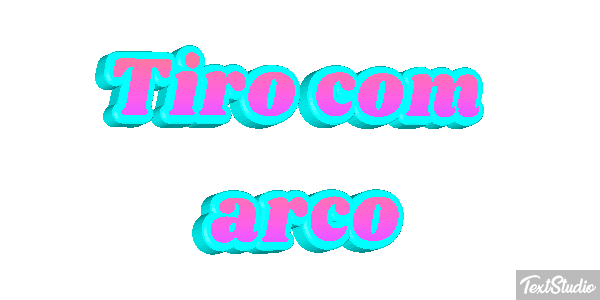 Tiro com arco Efeito do texto