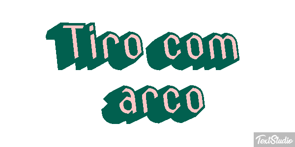 Tiro com arco Efeito do texto