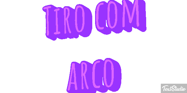 Tiro com arco Efeito do texto