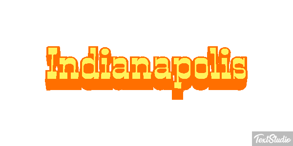 Indianapolis テキスト効果