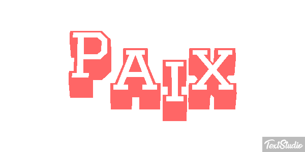 Paix Effet de texte