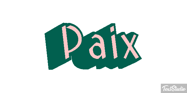 Paix Effet de texte