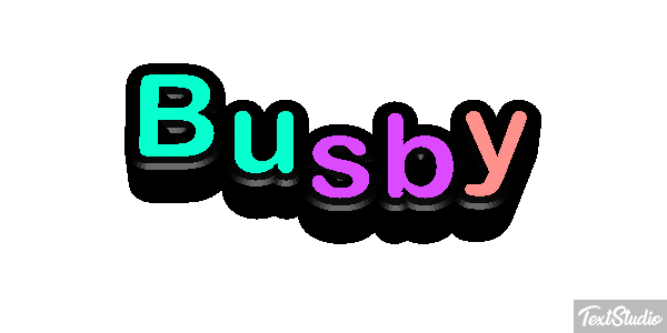 Busby Texteffekt