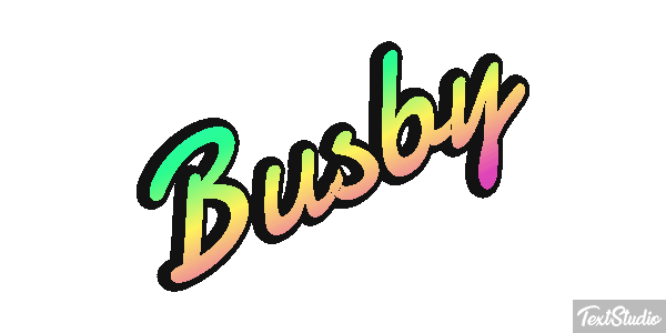 Busby Texteffekt