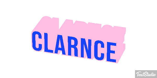 Clarnce Text effect