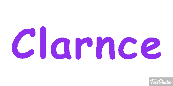 Clarnce Text effect
