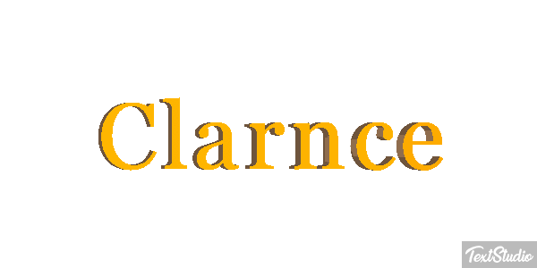 Clarnce Text effect