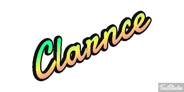 Clarnce Text effect