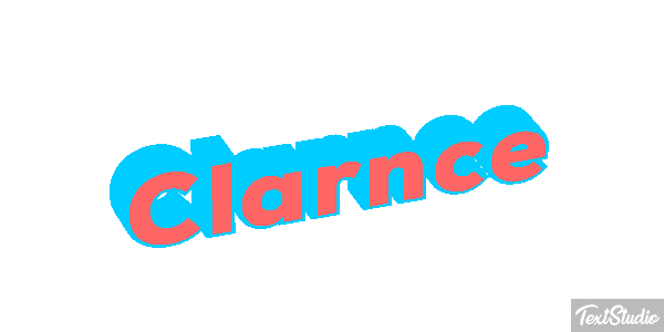 Clarnce Text effect