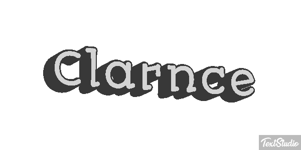 Clarnce Text effect