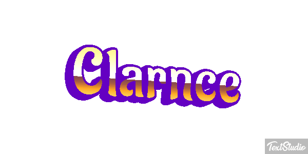 Clarnce Text effect