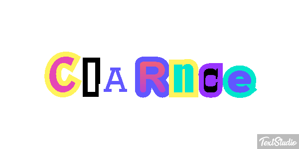 Clarnce Text effect