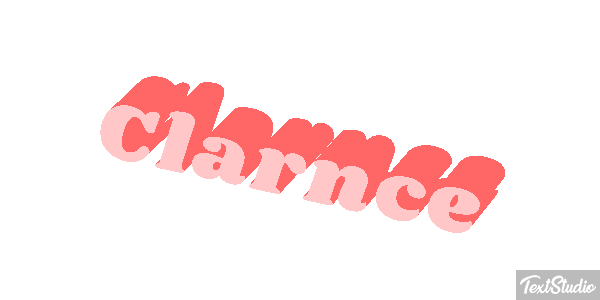 Clarnce Text effect