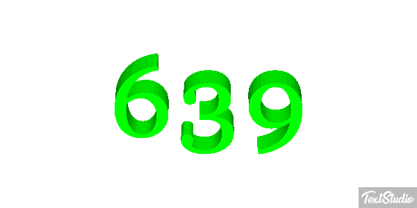 639 Text effect