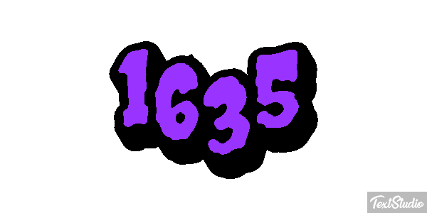 1635 Tekst effect