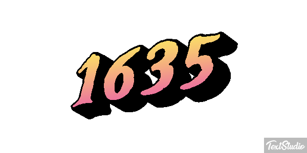 1635 Tekst effect