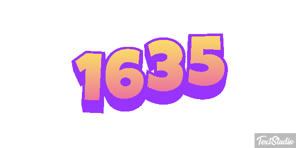 1635 Tekst effect