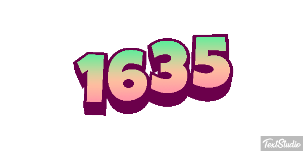 1635 Tekst effect