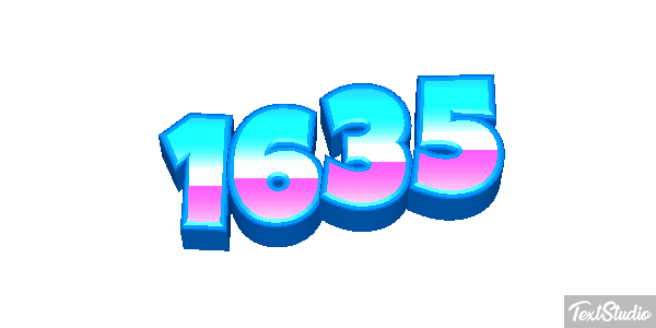 1635 Tekst effect