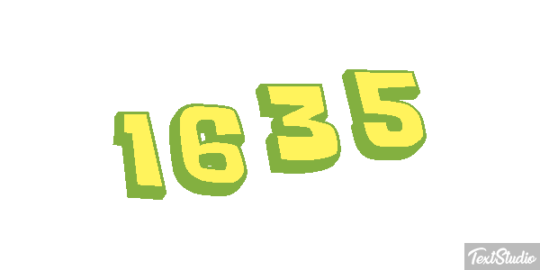 1635 Tekst effect