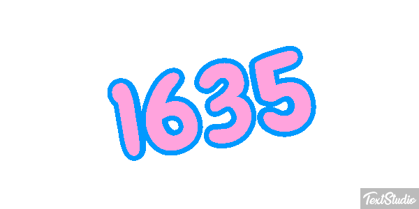 1635 Tekst effect