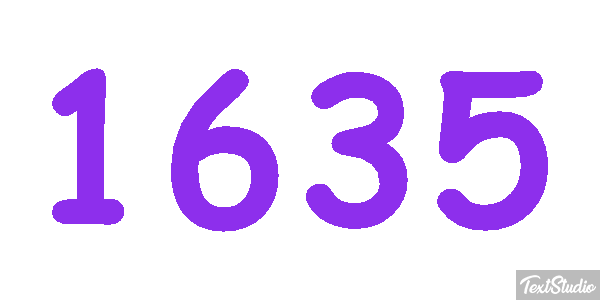 1635 Tekst effect