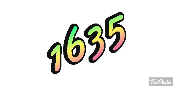 1635 Tekst effect