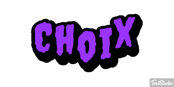 Choix Effet de texte