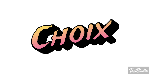 Choix Effet de texte