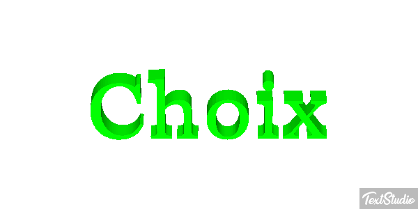 Choix Effet de texte