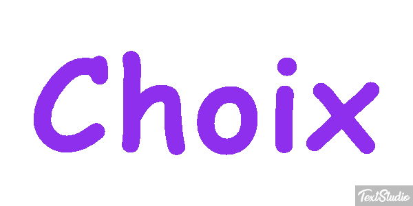 Choix Effet de texte