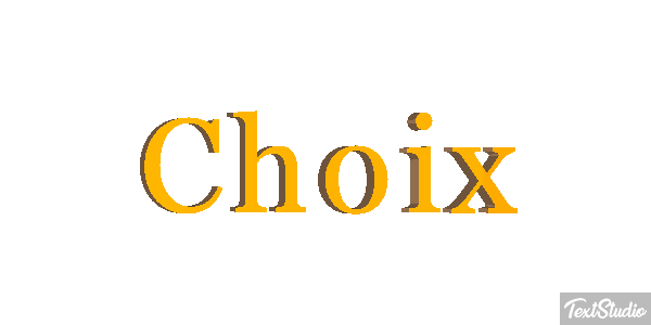 Choix Effet de texte
