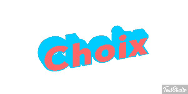 Choix Effet de texte