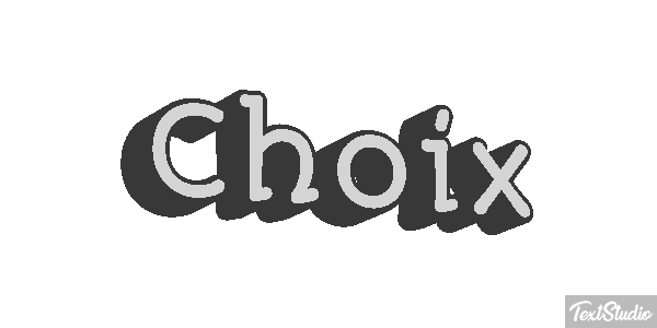 Choix Effet de texte