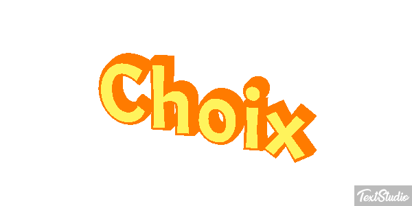 Choix Effet de texte