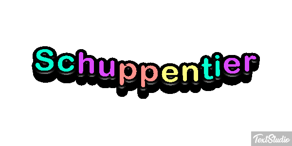 Schuppentier Efecto de texto